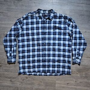 Vintage Phat Farm Plaid Button Down Shirt Men’s 3XL Y2K Hip Hop Streetwear